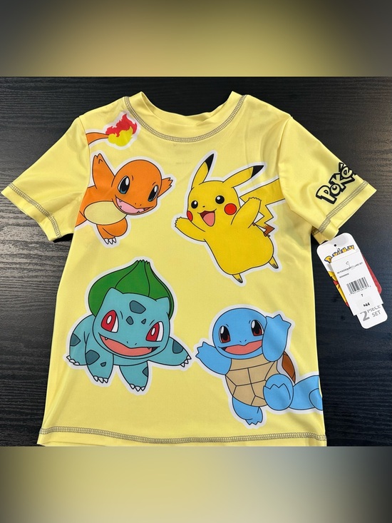 Pokemon Other - Pokemon Size 7 2-Piece Swim Trunks and Rashguard Set NWT